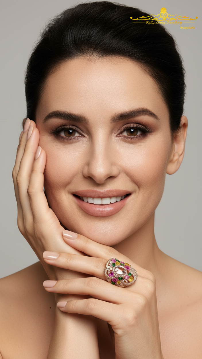 Colored Gemstone Ring ML079